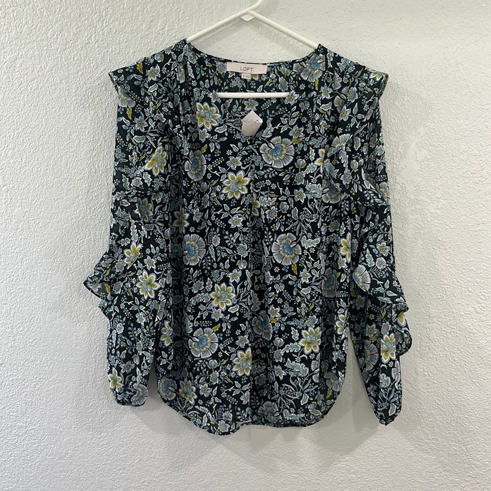 Loft Long Sleeve Blouse Women’s XS NWT